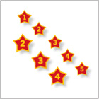 numbers stars