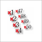 xmarks number stamps