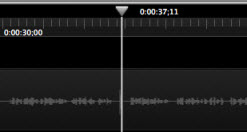 Position playhead on timeline