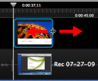 Drag end to adjust media