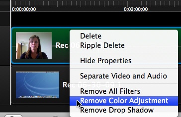 Control-click and select Remove filter