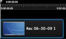 Click to select a clip on timeline