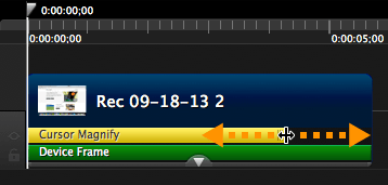 Drag end of FX