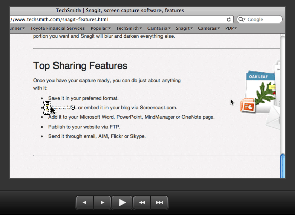 Highlight start position on canvas