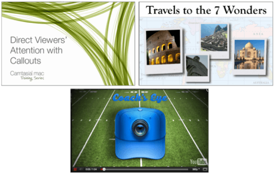 Title clip examples