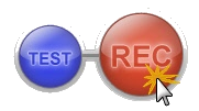 Click the Record button to start recording the presentation.