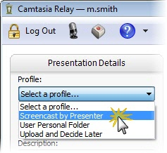 Select a profile.