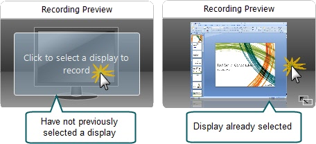 Select which display to record.