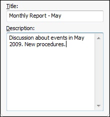 Enter the presentation details.