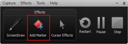Add Marker button