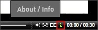 About / Info icon