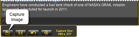 capture image button