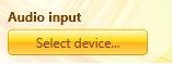 audio selection in preferences
