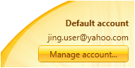 account info in preferences