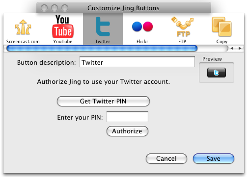 twitter dialog