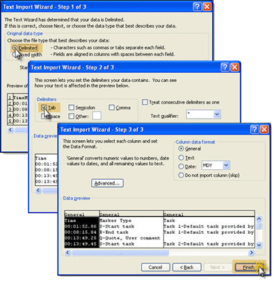 Text Import Wizard