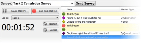 Observer log example