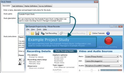 Study Description tab