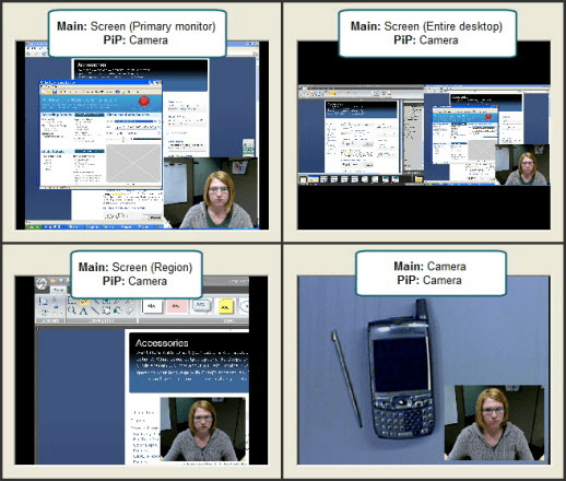 Example recording video configurations
