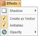 effects menu