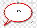 click and drag to move callout