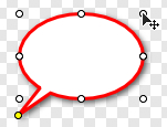 Click handle to resize callout