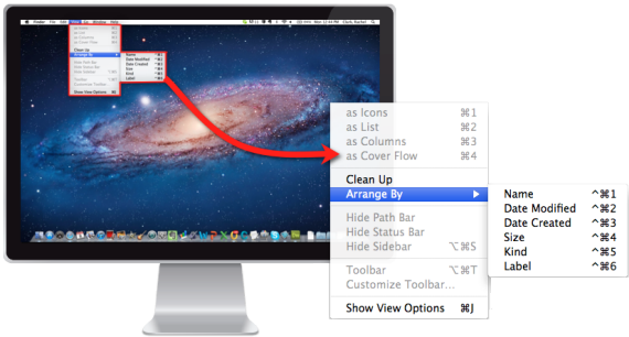 Menu capture example