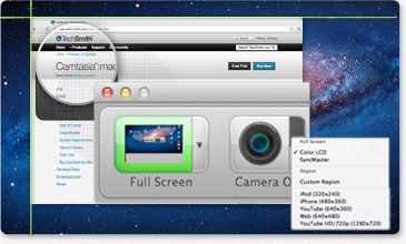 Screenshot of Camtasia