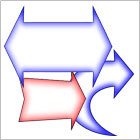 large arrows icon