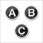 black letters
