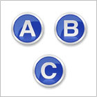 blue letters