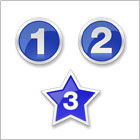 blue numbers