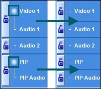 Move Audio clip from Audio 1  to Audio 2