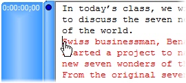 Caption point example