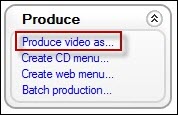 Produce video as