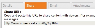Click share tab