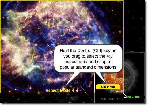 aspect ratio is indicated