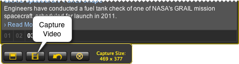capture video button