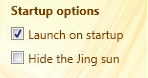 launch options in preferences
