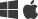 Apple and Windows logos