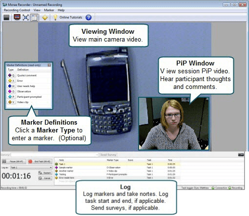 How to log a session in Recorder