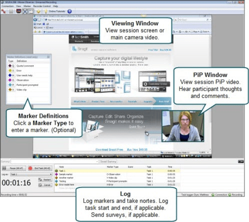 How to log a session example