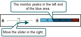 Low audio level.