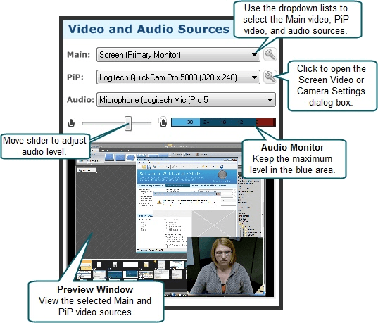 Recorder Video and Audio Sources