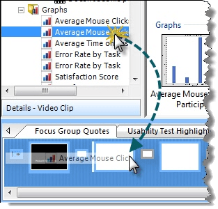 Drag a graph from the Project pane.