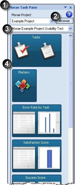 Morae Task Pane