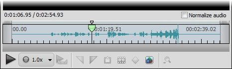Normalize audio disabled.