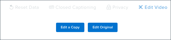shows path from Edit Video to two blue buttons reading edit a copy and edit original