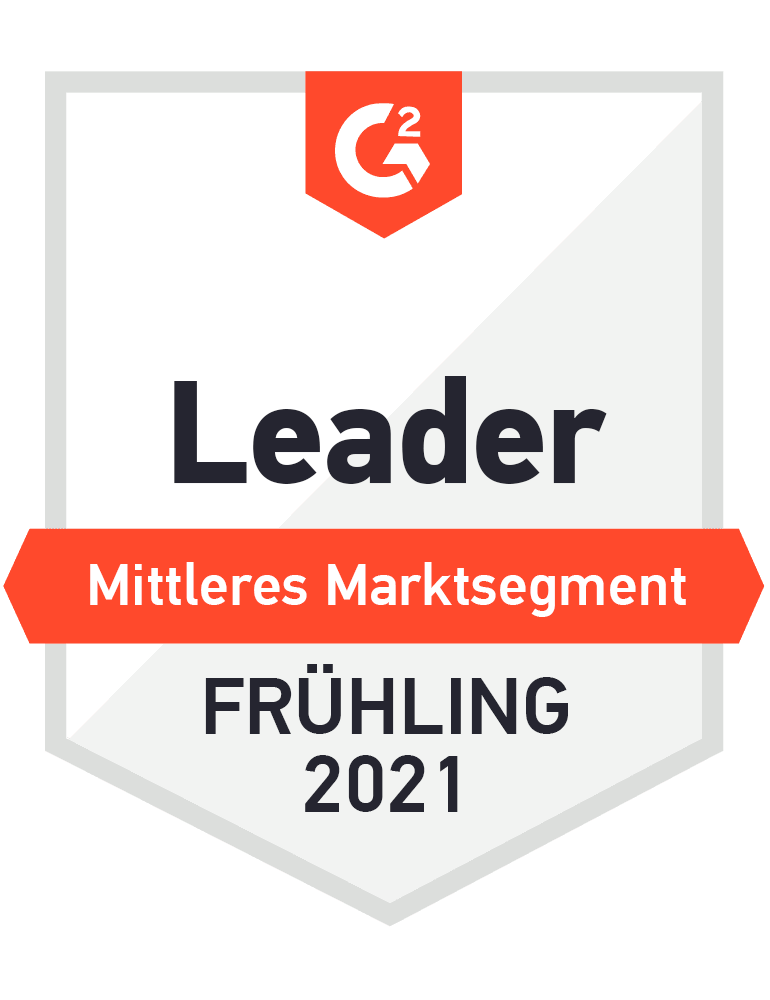Award logo- Leader mid-market Spring 2021