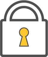 Large lock icon.